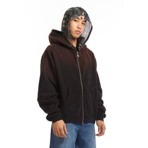 Sweat-shirt à capuche zippé intégral pour homme, en mélange de coton épais, nouveau style personnalisé, pour l'automne, streetwear vierge, vente en gros - Product Image 6