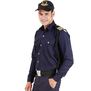 Uniforme de Verano Personalizado con Logotipo para Guardias de Seguridad de Oficina, Conjunto Formal de Camisa de Trabajo y Pantalones Tácticos de Poliéster/Algodón con Detección de Agujas - Product Image 5