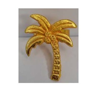 แหวนผ้าเช็ดปากลายนูนสีทองทำด้วยมือ - Product Image 3