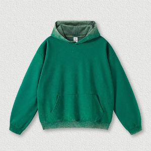 เสื้อฮู้ดดี้ผ้าฝ้าย 100% หนัก 400 GSM แบบฟอกสีสไตล์วินเทจ ซิปหน้า สำหรับผู้ชาย ประดับคริสตัลเต็มตัว เหมาะสำหรับฤดูหนาว - Product Image 6