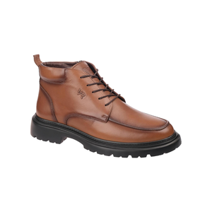 M1150 Mens Lace-up <b>Ankle</b> Boots Genuine Leather Warm Lining Slip Resistant Winter Casual Walking Footwear - Product Image 2