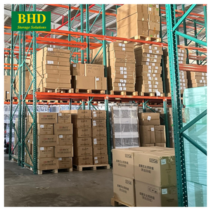 ข้อเสนอที่ดีที่สุดสำหรับชั้นวางพาเลทแบบเลือกความยาว5ชั้นชั้นทรงหยดน้ำตาคานเหล็กสีส้มสำหรับคลังสินค้า - Product Image 1