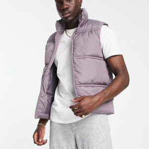 Chaqueta de burbuja lisa en blanco para hombre unisex de alta calidad con logotipo personalizado sin mangas personalizado para Otoño e Invierno - Product Image 5