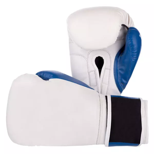 Guantes de boxeo profesionales de cuero Premium de bajo precio para adultos/boxeadores profesionales-Cierre de gancho y bucle de dedo completo ligero - Product Image 2