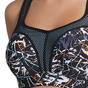 สปอร์ตบราสำหรับผู้หญิงทำจากวัสดุแฟชั่นสปอร์ตบราสำหรับออกกำลังกายฟิตเนสระบายอากาศได้ดี - Product Image 5