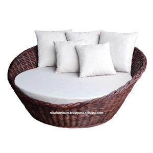 Silla Huevo de Mimbre Premium, Ratán Natural, Tejida a Mano, Ligera, Moderna, Rellena de Espuma, para Espacios de Vida Elegantes - Product Image 3