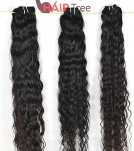 ผมแท้จากอินเดีย 100% ไม่ผ่านการแปรรูป สีดำธรรมชาติ แบบมัด ลอน ไม่ผ่านการดัดเคมี จัดเรียงเกล็ดผม - Product Image 2