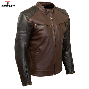 Chaqueta de cuero de moto deportiva para hombre recién llegada diseño de color sólido en lienzo hecho en Pakistán nuevo estilo - Product Image 4