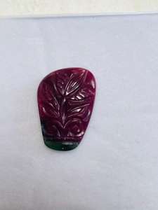 พลอยทับทิมคุณภาพ AAA ธรรมชาติ แกะสลักคู่ ไม่ผ่านการอบ ไม่ผ่านการบำบัด สวยงามไม่เหมือนใคร ต้นกำเนิดจากแอฟริกา งานเจียระไนและขัดเงาอย่างสมบูรณ์แบบ - Product Image 4