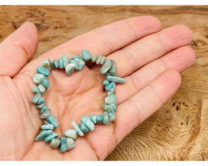 Pulsera de Piedra Natural Amazonita Tallada, de Moda, con Cristales Curativos de Feng Shui para Hombres y Mujeres, Gran Venta - Product Image 4