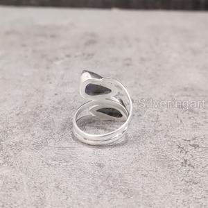 เครื่องประดับหินดิบผู้หญิงแหวนพลอย tanzanite หยาบธรรมชาติประดับหินคู่925แหวนเงินสเตอร์ลิง - Product Image 5