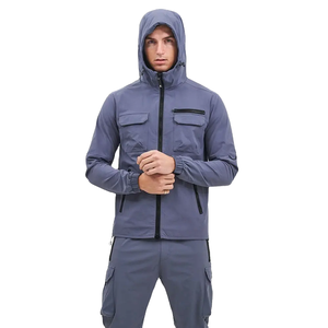 Mens Tracksuits Mens Polyester Track <b>Suit</b> Nylon Tracksuit Set OEM Mens Track Winter Autumn Colorblock <b>Jacket</b> - Product Image 3