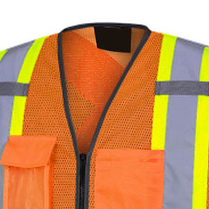 Chaleco de Seguridad Reflectante de Alta Visibilidad Unisex al por Mayor para Trabajos de Construcción, Color/Logotipo Personalizado, Servicio OEM, MOQ 10 Piezas - Product Image 5