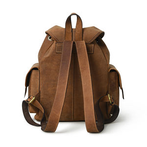 Mochila de cuero genuino de lujo, bolsa de viaje de gran capacidad de alta calidad, mochilas personalizadas con cremallera - Product Image 4