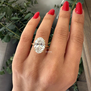 Anillo de Bodas de diseñador de lujo para mujer, compromiso de mujer, joyería fina nupcial, regalo, corte ovalado, Diamante cultivado en laboratorio - Product Image 4