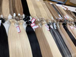 Extensiones de Cabello Virgen Europeo Remy, Máquina Genius, Doble Trama, Ondulado Liso Sedoso, Todos los Colores, Precio de Fábrica, Envío por DHL/UPS/FedEx - Product Image 2