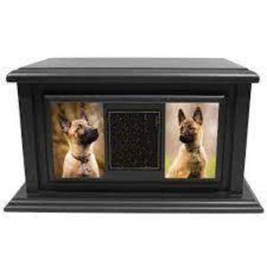 Urne commémorative de style américain moderne pour animaux de compagnie souvenir de cendres de chat et de chien de haute qualité avec cadre photo de qualité fournitures funéraires - Product Image 3