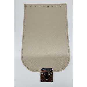 Funda de bolso polipiel beige 20x13cm para equipaje - Product Image 1