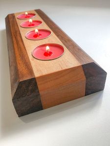 wooden <b>Candle</b> Holders <b>Candle</b> Jars - Product Image 5