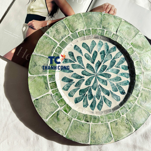 MEILLEUR napperon vert décoratif tissé à la main élégant accent de table à manger parfait pour ajouter du charme à tout repas ou occasion spéciale - Product Image 2