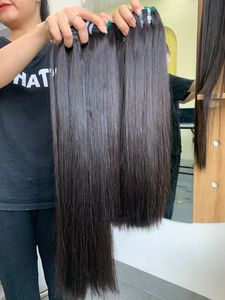 Extensions de cheveux humains vietnamiens 100% vierges Remy, lisses et soyeux, en vrac, modèle Vn 123 - Product Image 2