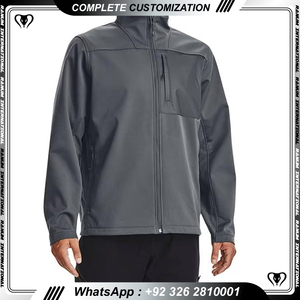 Men's <b>Winter</b> Telemark Softshell Bomber <b>Jacket</b> Stand Collar Hooded Design Embroidered Techniques <b>Waterproof</b> OEM Service Supply - Product Image 2