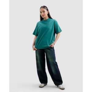 เสื้อยืดคอตตอนแท้ 100% สีเขียวฟอก เสื้อยืดออกกำลังกาย 280 กรัม ผ้าเจอร์ซีย์ พิมพ์ลายสกรีน พิมพ์ลายซิลค์สกรีน - Product Image 2