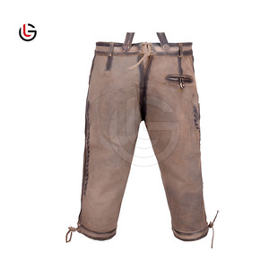 GLOBAL LEATHER Nuevo Diseño Elegante Pantalones Cortos Bávaros de Cuero Genuino de Vaca para Hombre, Hechos a Medida, Calidad Premium, Cierre de Botones, Ajuste Rápido - Product Image 4
