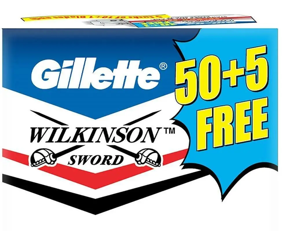 Gill ette Wilkinson Sword Saloon Blades 50 + 5 Livre Com Revestimento Triplo E Resista À Corrosão Melhor Qualidade Saloon Pack 160 cada ctn