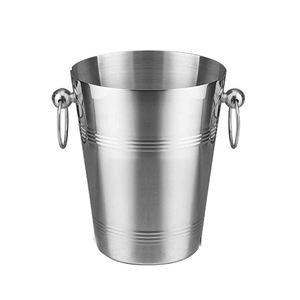 Seau à glace en acier inoxydable à double paroi de qualité supérieure refroidisseur de bière de fête le plus vendu avec pinces à couvercle pour le stockage du vin - Product Image 1