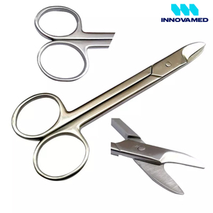 Ciseaux professionnels pour ongles incarnés en acier inoxydable, ciseaux de précision courbés pour podologie et chiropodie, lames durables et aiguisées - Product Image 3