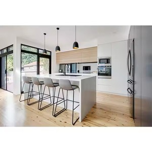 Gabinete de cocina de madera de abedul macizo de estilo americano, Vietnam de fábrica de diseño personalizado, precio al por mayor - Product Image 4