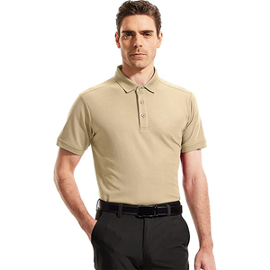 เสื้อโปโลผู้ชายทรงเข้ารูป ดีไซน์เรียบง่าย โรงงานขายส่งเสื้อผ้า - Product Image 6