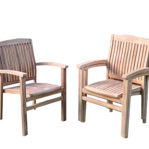 Mobilier de chaise de salle à manger en bois de teck pour la salle à manger ou le restaurant pour une utilisation intérieure avec un joli style moderne - Product Image 6