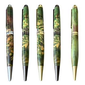 ปากกาไม้เคลือบกันสึกหรอ เป็นมิตรกับสิ่งแวดล้อม ปากกาลูกลื่นหรูหราสำหรับโปรโมชั่น พร้อมสลักโลโก้ตามสั่ง ปากกาสไตลัสลายไม้ธรรมชาติสุดพิเศษ - Product Image 1