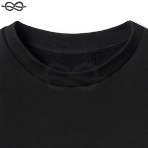 Sudadera de manga personalizada para hombre Premium 100% algodón de alta calidad en blanco cuello redondo bordado sudadera para Hombre Ropa Informal - Product Image 3