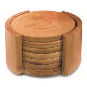 Posavasos Clásicos de Madera de Acacia Ecológicos, Manteles y Almohadillas de Cocina sin Soporte para Uso en el Hogar y Hoteles - Product Image 2
