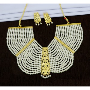 Elegantes Conjuntos de Joyería con Perlas de Imitación de los Emiratos Árabes Unidos para Bodas, Collares de Perlas de Moda para Mujer, Collares de Perlas Modernos para Mujer - Product Image 5