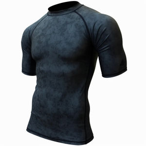 100% Polyester personnalisé Jiujitsu Gi Essentials entraînement de Compression à manches courtes Rash Guard pour la lutte Mma Bjj - Product Image 2