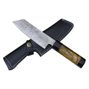 Cuchillos de chef de cocina profesionales de acero de Damasco con logotipo personalizado hecho en fábrica de alta calidad a precios razonables - Product Image 5