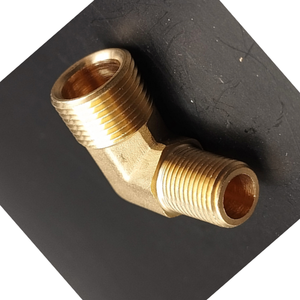 Raccord coudé mâle à compression M69 en laiton BSPT raccord de tuyau haute pression avec traitement de surface plaqué - Product Image 2