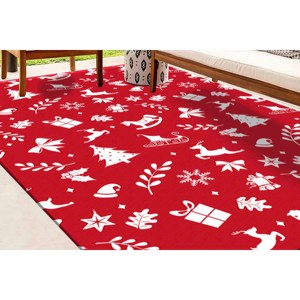Festive Printed <b>Rug</b>, Christmas <b>Rug</b>, Xmas <b>Rug</b>, Christmas Gift <b>Rug</b>,<b>Chenille</b> <b>Rug</b> - Product Image 5