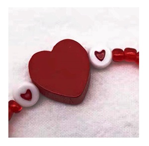 Cuentas de madera de corazón Cuentas de madera de colores personalizadas en forma y tamaño Entrega rápida desde la India - Product Image 2