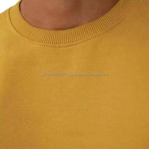 Slim fit streetwear personalizado cuello redondo sudadera hombres de alta calidad 100% algodón color sólido manga larga invierno básicos sudaderas - Product Image 3