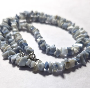 Meilleur naturel puces non coupées pierres précieuses reiki guérison 925 collier en argent 4x7mm perles prix de gros - Product Image 1