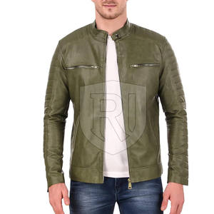Veste en cuir d'hiver pour hommes de haute qualité Nouveau en stock Style de rue haute en peau de vache - Product Image 1
