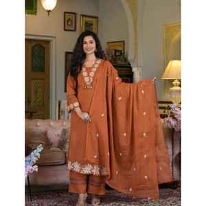 Designer Wear Comfortable Exclusively Designed Indian Pakistani Suit Rayon Slub Cotton Fabric Women's Reversible <b>Wedding</b> <b>Top</b> - Product Image 1