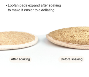 Wholesale 100% Natural Organic Biodegradable Body Shower Scrubber Customized Exfoliating Bath Spa <b>Loofah</b> Pads - Product Image 2