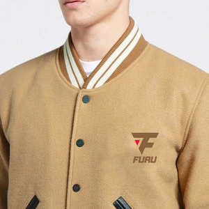 แจ็กเก็ตเลตเตอร์แมนแขนยาวสำหรับผู้ชายดีไซน์สตรีทแวร์สำหรับฤดูหนาว - Product Image 4