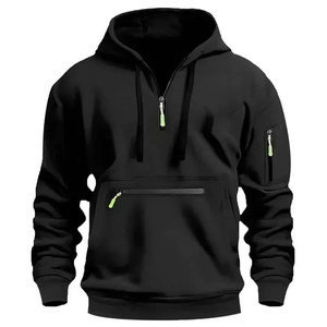 High Quality 300gsm Boxy Hoodie for <b>Men</b> Cotton Heavyweight Hoodie <b>Pullover</b> Sweatshirt Custom Logo French Terry Blank Hoodies - Product Image 6